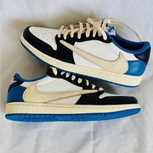 Travis Scott x Fragment Design x Air Jordan1 Low OG SP Men Shoes💖